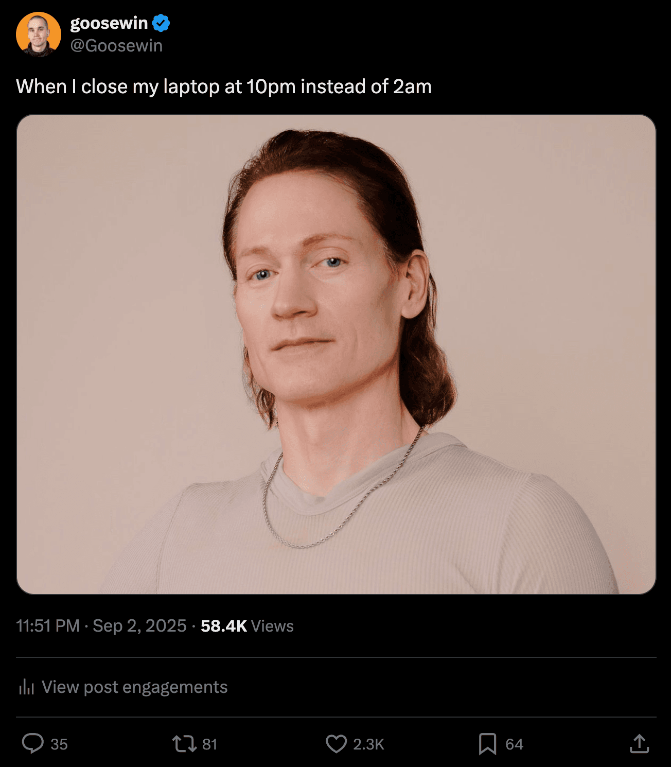 My viral X post about Bryan Johnson